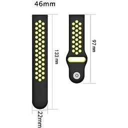 Ремінець Becover Vents Style для Xiaomi iMi KW66/Mi Watch Color/Watch S1 Active/Haylou LS01/LS05 Red-Black (705808) - мініатюра 4