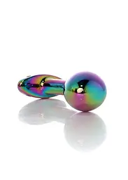 Анальна пробка - Jewellery Multicolour Curved Plug S - мініатюра 6