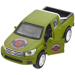 Автомодель TechnoDrive KM6119 серія Шеврони Героїв Toyota Hilux Червона калина - мініатюра 6