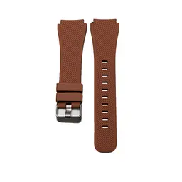 Силіконовий ремінець Watchbands для Samsung Galaxy Watch 46mm Silver Samsung Gear S3 - коричневий (WB001COFFE46) - мініатюра 2