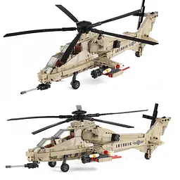 Конструктор XingBao Бойовий Ударний Вертоліт WZ10 Helicopter 749 Деталей - мініатюра 6