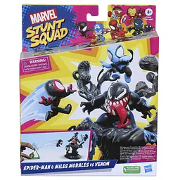 Набір іграшковий Hasbro Marvel Stunt Squad Нокдаун злодія Spider-Man, Miles Morales, Venom (F7814_F7833) - мініатюра 4