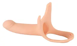 Страпон You2Toys Silicone Strap-on +5 cm medium, 16 см (тілесний) - мініатюра 5