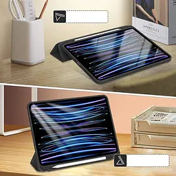 Чохол-книжка BeCover Tri Fold Soft TPU з кріпленням Apple Pencil для Apple iPad Pro 11 2020/2021/2022 Black (711109) - мініатюра 10