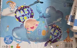 Набір фольгованих кульок "Baby Boy" 5 шт святкові декорації - мініатюра 2