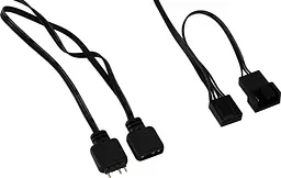 Вентилятор AeroCool Phantom M-3 12 PWM ARGB Чорний (ACF3-MR11217.11) - мініатюра 2