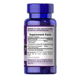 Натуральная добавка Puritan's Pride Grape Seed Extract 100 mg, 100 капсул - мініатюра 2
