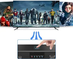 Конвертер SCART/RCA/HDMI в HDMI 3 в 1 с поддержкой 720P/1080P - миниатюра 4