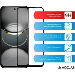 Скло захисне ACCLAB Full Glue Tecno Spark 30C Black (1283126599347) - миниатюра 3