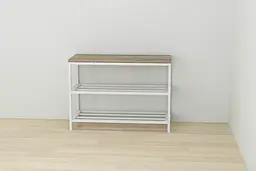 Банкетка універсальна Ferrum-decor Слайм 45x63x26 білий ДСП Дуб Сонома Трюфель 16мм (FRD-104078) - мініатюра 2