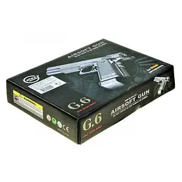 Іграшковий пістолет "Colt M1911 Hi-Capa" Galaxy G6 метал чорний - мініатюра 2