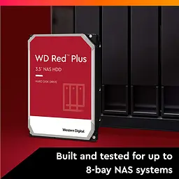 Жорсткий диск WD 6TB 3.5" 5400 256MB SATA Red Plus NAS - мініатюра 3