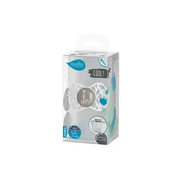 Пустушка Nuvita 7085 Air55 Cool симетрична 6m+ BE HAPPY сіра NV7085PG - мініатюра 3