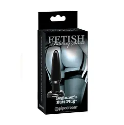 Анальна пробка Pipedream Fetish Fantasy Series Beginner's Butt Plug 10.8 см (чорний) - мініатюра 3
