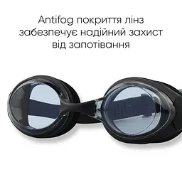 Підліткові (дорослі) Окуляри для плавання Renvo Maros JR Anti-fog Чорний OSFM (2SG220-01) - мініатюра 7