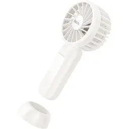 Вентилятор портативний Hoco HX60 Nimble portable handheld fan white - мініатюра 3