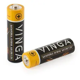 Батарейка AA LR6 Alkaline 2pcs Blister Vinga (VJABAA2) - мініатюра 3