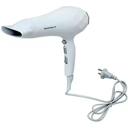 Фен для волосся Grunhelm GHD-576 з дифузором та концентратором 2200 Вт Білий  - мініатюра 2