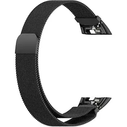 Ремінець DK для Honor Band 6 / 7 Metal Milanese Loop Magnetic (012956) (black) - мініатюра 4