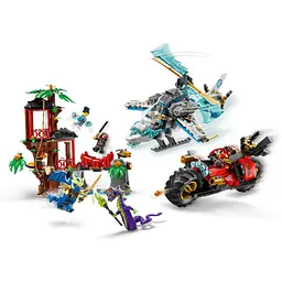 Конструктор LEGO Ninjago Автомобільна битва ніндзя біля будинку на дереві 642 деталі (71857) - мініатюра 4