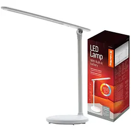 Настільна лампа ColorWay 4W with built-in battery 1800 mAh USB in/out 5V*1A, white (CW-DL02B-W)
