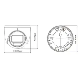 IP-відеокамера 8Mp TVT TD-9585S4-C(D/AZ/PE/AW3) White f=2.8-12mm, ІЧ+LED-підсвічування, з мікрофоном (77-00415) - мініатюра 2