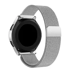 Металевий ремінець Watchbands Milanese Loop Samsung Galaxy Watch 46mm Silver Samsung Gear S3 - срібний (WB004METALGREY20MM) - мініатюра 2