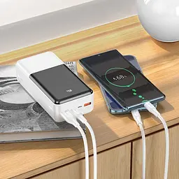 Портативна батарея - зовнішній акб Hoco J108B Universe 22.5W 30000mAh чорний - мініатюра 5