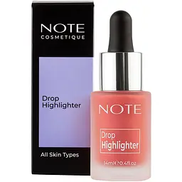 Хайлайтер Note Cosmetique Drop Highlighter №01 Pearl Rose рідкий 14 мл - мініатюра 4