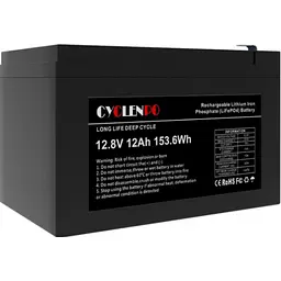 Акумулятор Cyclen 12.8V 12AH LiFePo4 - мініатюра 5