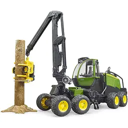 Іграшкова машинка Bruder Харвестер John Deere 1270G з 1 колодою 1:16 (02135) - мініатюра 5