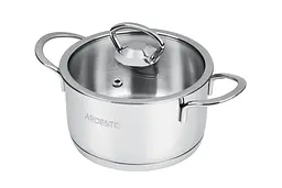 Кастрюля со стеклянной крышкой Ardesto Luna AR-0612-S 1,2 л 14 см