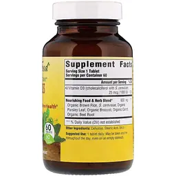 Вітамін D3 MegaFood Vitamin D3 1000 IU 60 таблеток - мініатюра 3