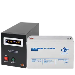 Комплект резервного живлення LP (LogicPower) ДБЖ + мультигелева батарея (UPS B800 + АКБ MG 1200Wh)