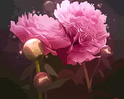 Картина за номерами Магічні півонії 40x50 см ArtCraft 12123-AC