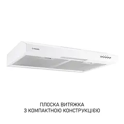 Витяжка плоска Minola HPL 612 WH - мініатюра 2