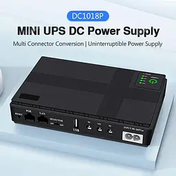 Безперебійник UPS для WI-Fi роутера 10400maH підтримує 5/9/12V (до 10 годин роботи) - мініатюра 9