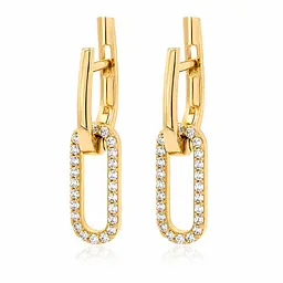 Сережки з жовтого золота (з40079)
