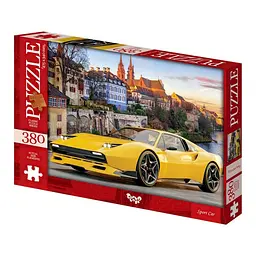 Пазли класичні Danko Toys Жовта машина 380 ел. Жовтий (IP-177-P-297)
