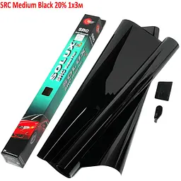 Тонувальна плівка Solux SRC Антицарапін Medium Black 20% 1x3м (CG-20D)