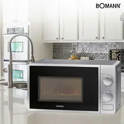 Мікрохвильова піч Bomann MWG 6015 CB silver (MWG6015CB silver) - мініатюра 3