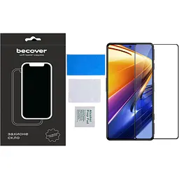 Захисне скло BeCover для Tecno Spark 20 (KJ5n) Black (710626) - мініатюра 2
