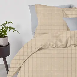 Підковдра євро Cosas Beige Geometry 200х220 см (CellAshbeige_200q) - мініатюра 2