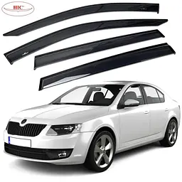 Дефлектори вікон вітровики HIC для Skoda A7 2014- Liftback Оригінал (SK10)