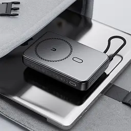 Універсальна мобільна батарея Acefast Magnetic Wireless 10000mAh 22.5W PD, QC 3.0 USB-C In/Out, QI 15W M24 Металево-Сірий - мініатюра 8