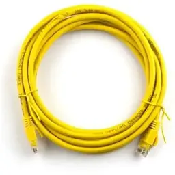 Патч-корд 20м, RJ-45, Cat.5e, CU, мідь, жовтий Ritar (PCR-CU/20Yw / 04300)