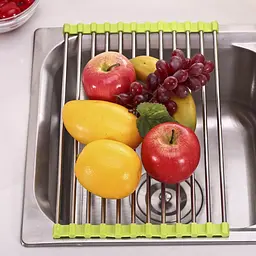 Сушарка для посуду на мийку (раковину) Kitchen Drainboard (Салатова) сушіння посуду на раковині - мініатюра 4