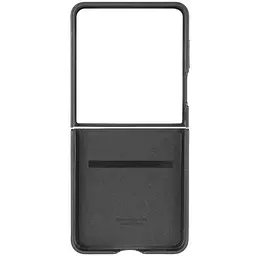 Шкіряний чохол Leather Case (AAA) для Samsung Galaxy Z Flip7 Black - мініатюра 3