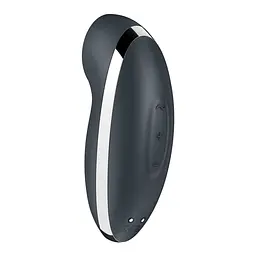 Вібростимулятор-пульсатор Satisfyer Tap & Climax 2 Grey, ефект постукування пальцем - мініатюра 5