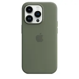Силіконовий чохол CasePro Silicone Case з MagSafe Olive для iPhone 14 Pro - мініатюра 3